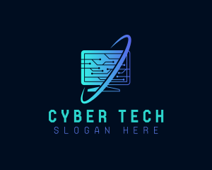 Hacker - Computer Circuit Technology logo design