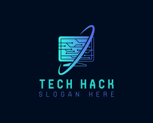 Hack - Computer Circuit Technology logo design