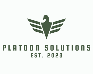 Platoon - Military Eagle Bird logo design