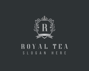 Premium Royal Leaf Shield logo design