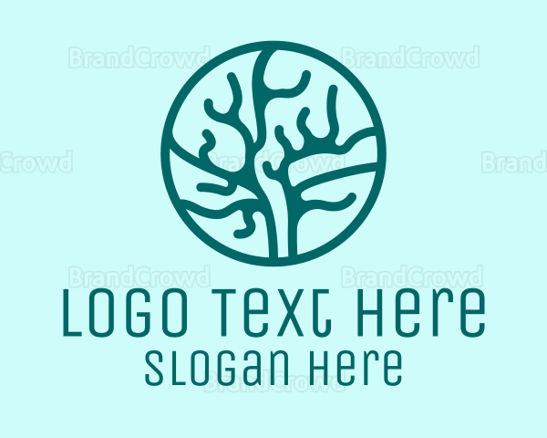 Marine Coral Reef Logo