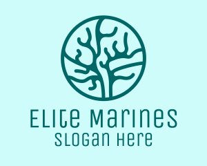 Marine Coral Reef  logo design