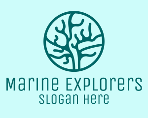 Marine Coral Reef  logo design