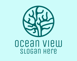 Marine Coral Reef  logo design