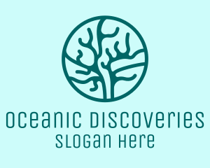 Marine Biologist - Marine Coral Reef logo design