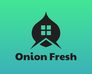 Onion - House Window Roof logo design
