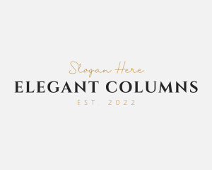 Elegant Luxury Business logo design