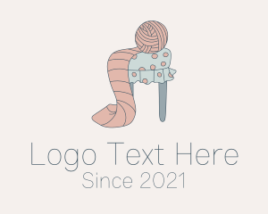 Yarn - Wool Scarf Upholstery logo design
