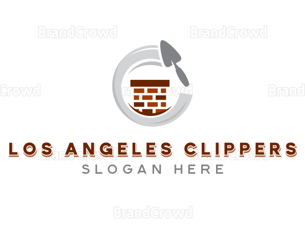 Construction Trowel Brick Logo