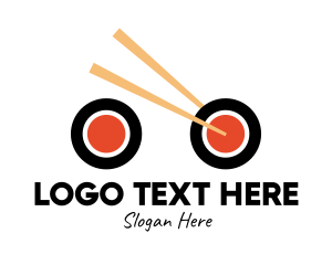 Bike - Sushi Bike Delivery logo design