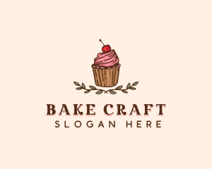 Sweet Cherry Cupcake logo design