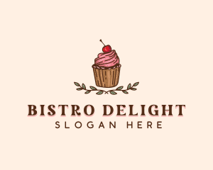 Sweet Cherry Cupcake logo design