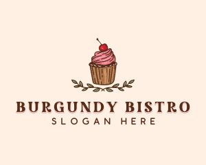 Sweet Cherry Cupcake logo design