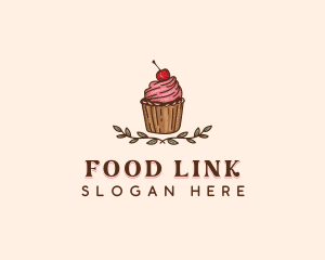 Sweet Cherry Cupcake logo design