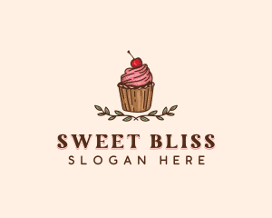 Sweet Cherry Cupcake logo design