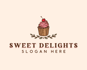 Sweet Cherry Cupcake logo design