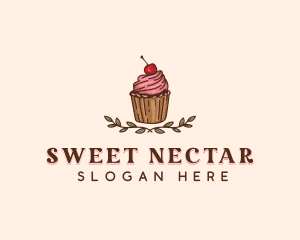 Sweet Cherry Cupcake logo design