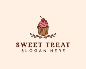 Sweet Cherry Cupcake logo design