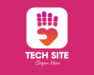 Site - Heart Hand App logo design