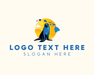 State Animal - Hawaii Seal Marine logo design