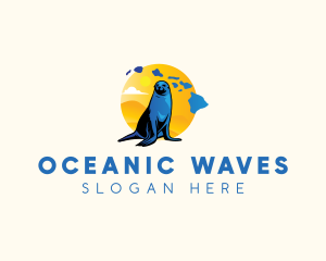 Marine Life - Hawaii Seal Marine logo design