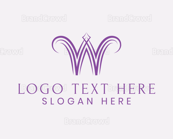 Classy Feminine Letter W Logo