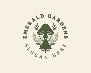 Organic Mushroom Garden logo design