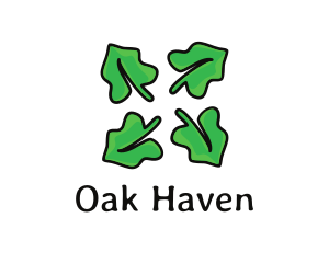 Oak - Oak Leaf Foliage logo design