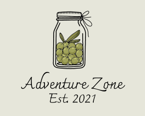 Green Olive Jar logo design