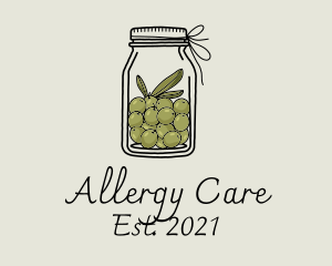 Green Olive Jar logo design