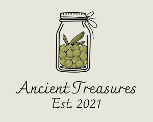 Green Olive Jar logo design