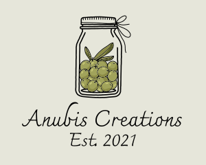 Green Olive Jar logo design