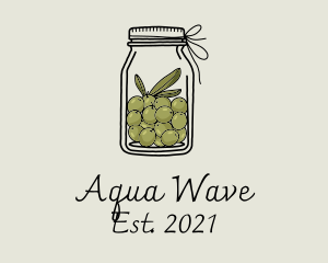 Green Olive Jar logo design