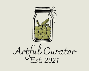 Green Olive Jar logo design