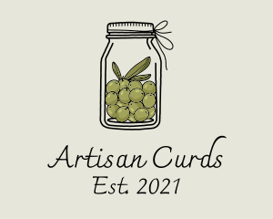 Green Olive Jar logo design