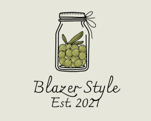 Green Olive Jar logo design