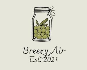 Green Olive Jar logo design