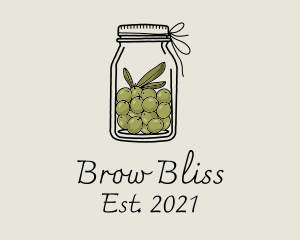 Green Olive Jar logo design