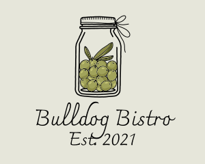 Green Olive Jar logo design