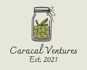 Green Olive Jar logo design