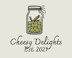 Green Olive Jar logo design