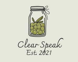 Green Olive Jar logo design