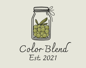 Green Olive Jar logo design