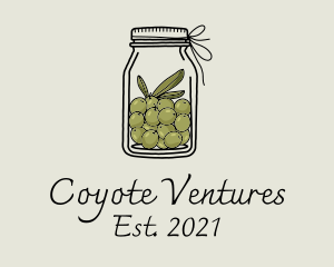 Green Olive Jar logo design