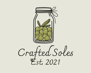 Green Olive Jar logo design