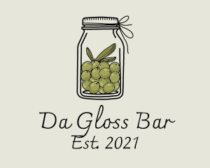 Green Olive Jar logo design