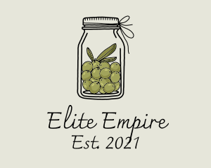 Green Olive Jar logo design