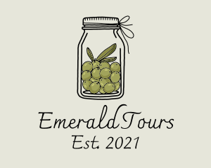 Green Olive Jar logo design