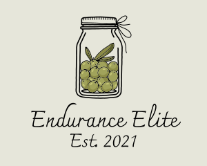 Green Olive Jar logo design