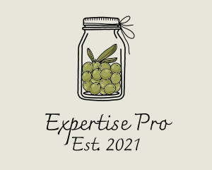 Green Olive Jar logo design